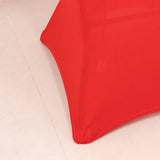 Red Highboy Spandex Cocktail Table Cover, Fitted Stretch Tablecloth