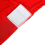 6ft Red Open Back Stretch Spandex Table Cover, Rectangular Fitted Tablecloth