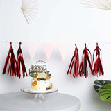 Pre-Tied Metallic Foil Fringe Tassel Garland, Tinsel Curtain for Photo Backdrop Party Decoration