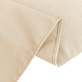 Beige Seamless Premium Polyester Rectangular Tablecloth - 220GSM