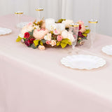 60"x102" Blush Premium Polyester Rectangular Tablecloth - 220GSM