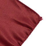 72"72inch Burgundy Lamour Satin Table Overlay, Square Tablecloth Topper