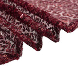 60x60inches Burgundy Duchess Sequin Square Overlay