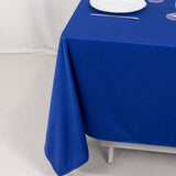 70" Royal Blue Premium Scuba Wrinkle Free Square Tablecloth, Scuba Polyester Tablecloth