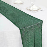 12x108 inches Hunter Emerald Green Premium Sequin Table Runners