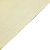 5 Pack | Ivory Linen Chair Sashes, Slubby Textured Wrinkle Resistant Sashes