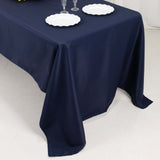  Navy Blue Seamless Premium Polyester Rectangular Tablecloth