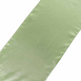 12inch x 108inch Sage Green Satin Table Runner