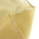 132inch Champagne Seamless Satin Round Tablecloth