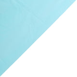 Serenity Blue Rectangle Plastic Table Cover, PVC Waterproof Disposable Tablecloth