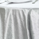 72x72Inch Silver Premium Velvet Table Overlay, Square Tablecloth Topper