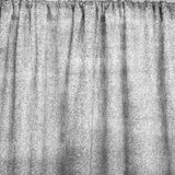 20ftx10ft Silver Metallic Shimmer Tinsel Event Background Drapery Panel, Photo Backdrop Curtain