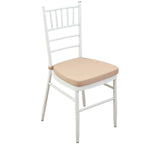 2inch Thick Nude Chiavari Chair Pad, Memory Foam Seat Cushion With Ties