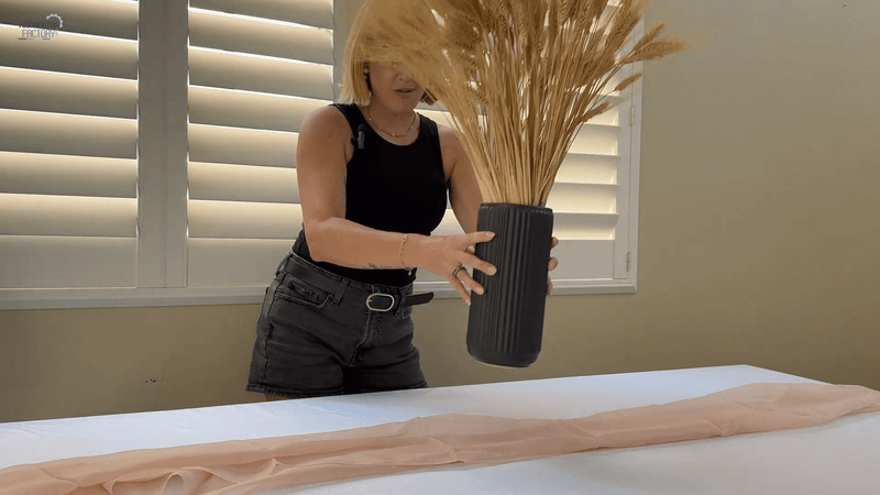 Replace Bright Florals with Dried Arrangement