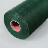 6Inchx100 Yards Hunter Emerald Green Tulle Fabric Bolt, Sheer Fabric Spool Roll For Crafts