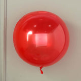 2 Pack | 18inch Shiny Red Reusable UV Protected Sphere Vinyl Balloons