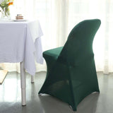 Hunter Emerald Green Spandex Stretch Fitted Folding Slip On Chair Cover 160 GSM