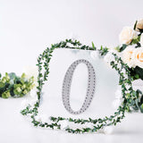 8inch Silver Decorative Rhinestone Alphabet Letter Stickers DIY Crafts - O