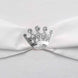 2inch Silver Diamond Metal Crown Sash Bow Pin, Rhinestone Tiara