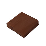 50-Pack Paper Beverage Napkins Cinnamon Brown - 2 Ply Disposable Soft 18GSM Cocktail