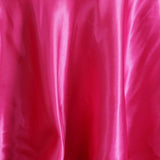 108" Fuchsia Satin Round Tablecloth