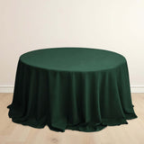 132inch Hunter Emerald Green Premium Scuba Wrinkle Free Round Tablecloth