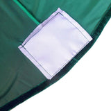 Hunter Emerald Green Premium Velvet Spandex Fit Cocktail Tablecloth With Foot Pockets