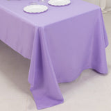 60x126inch Lavender Lilac Seamless Premium Polyester Rectangular Tablecloth - 220GSM