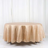 108" Nude Satin Round Tablecloth