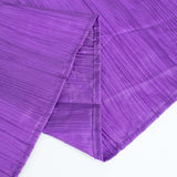 72inch x 72inch Purple Accordion Crinkle Taffeta Table Overlay, Square Tablecloth Topper