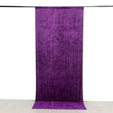 5ftx12ft Purple Premium Smooth Velvet Event Curtain Drapes, Privacy Backdrop Event Panel