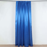 8ftx10ft Royal Blue Satin Formal Event Backdrop Drape, Window Curtain Panel