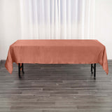 60"x102" Terracotta (Rust) Smooth Satin Rectangular Tablecloth