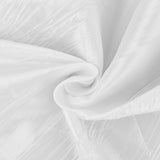 54inch x 10 Yards White Accordion Crinkle Taffeta Fabric Bolt#whtbkgd