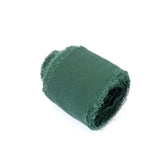 2 Pack 6yds Hunter Emerald Green Silk-Like Chiffon Ribbon Roll, DIY Wedding Bouquet