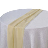 6 FT | Champagne Premium Chiffon Table Runner