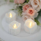 12 Pack | 1.5inch Warm White Realistic Flameless LED Tealight Candles