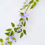 2 Pack 6ft Lavender Lilac Artificial Wisteria Flower Garland Hanging Vines