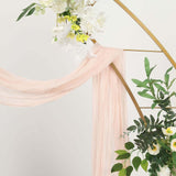 20ft Blush Rose Gold Gauze Cheesecloth Fabric Wedding Arch Drapery, Window Scarf Valance, Boho Decor