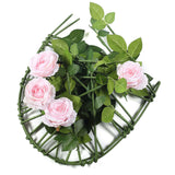 6ft | Blush/Rose Gold Real Touch Artificial Rose & Leaf Flower Garland Vine