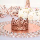 2inch Blush/Rose Gold Metal Princess Crown Cake Topper Wedding Cake Decor