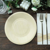 25 Pack | 9inches Eco Friendly Natural Birchwood Wooden Round Dinner Plates