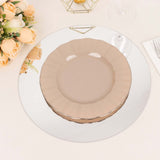 10 Pack Silver Mirror Lightweight Charger Plates For Table Setting, 13inch Plastic Dining Plate