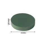 6 Pack Green Large Floral Foam Blocks for Artificial Flowers, 6inch Round Wet Styrofoam Bricks