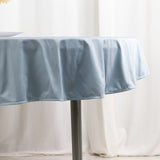 70" Dusty Blue Premium Scuba Wrinkle Free Round Tablecloth, Scuba Polyester Tablecloth