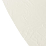 Ivory Stretch Spandex Fitted Round Tablecloth 60 in for 5 Foot Tables with Floor-Length Drop