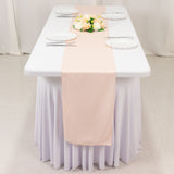 Blush Premium Scuba Polyester Table Runner, Wrinkle Free Table Linen