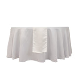 12x108inch Ivory Lamour Satin Table Runner