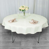 70" Ivory Premium Polyester Round Tablecloth - 220GSM