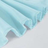 108" Light Blue Polyester Round Tablecloth